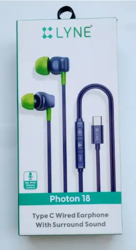 type c headset wired - lyne photon 18 type c wired headset 