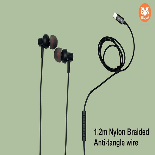 type c headset wired - hippo mod-hp-810c type-c headset wired